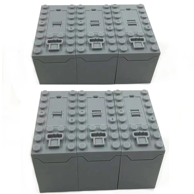6 adet 88000 teknik parçalar AAA pil kutusu çok güç fonksiyonları aracı Moc  PF modeli seti DIY yapı taşları uyumlu tüm markalar - AliExpress