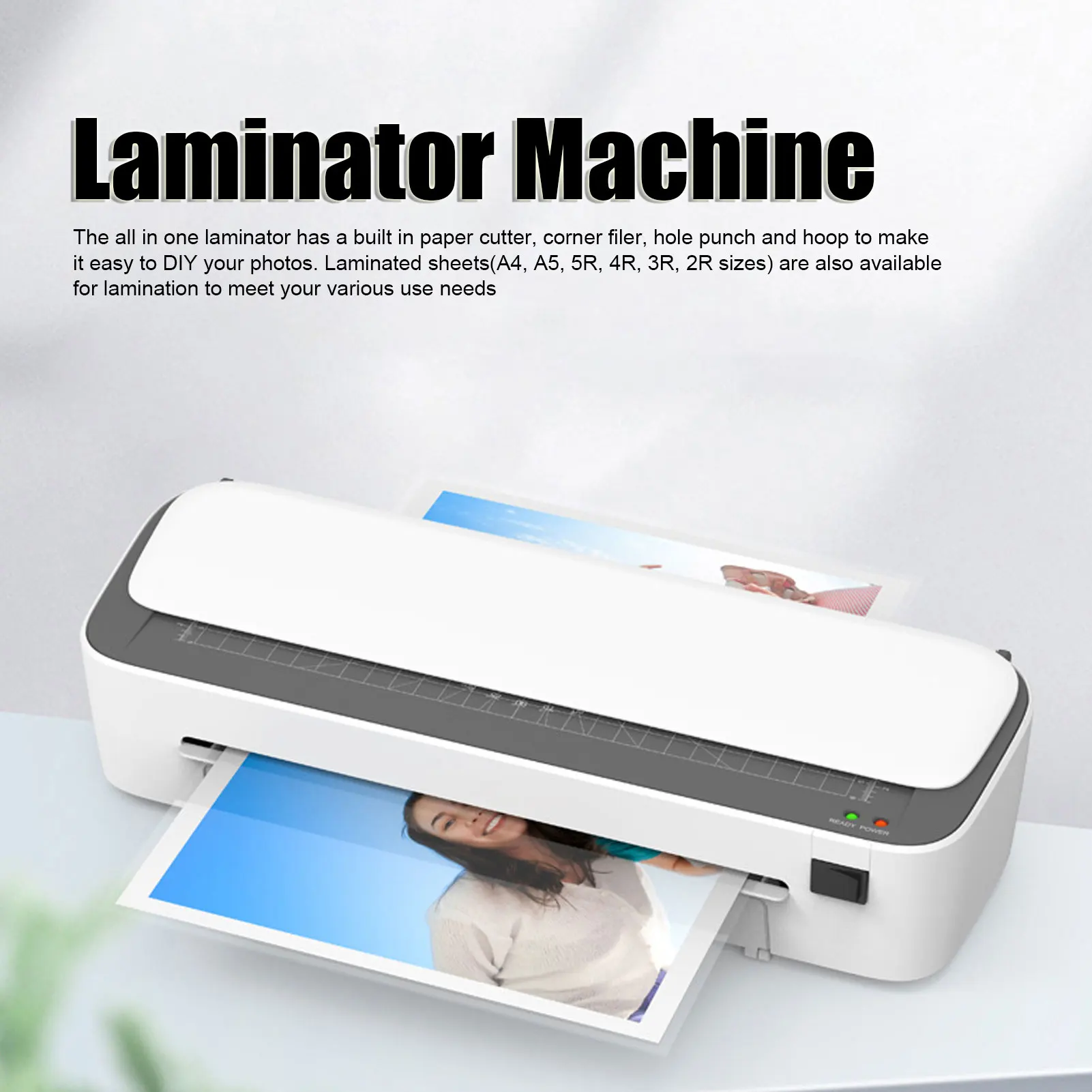 【New】A4 Laminator Machine Time Saving Safe Prevent Bubbles 4 in 1 Thermal Laminator Machine Strong w/ Corner Rounder for School
