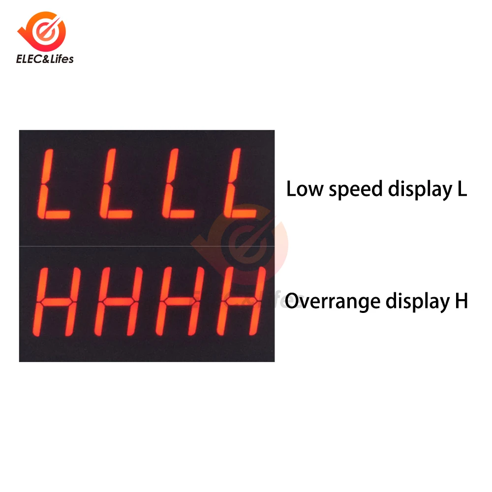 DC 8-24C 0.56 Inch High-precision Digital Tachometer DC 10-9999RPM Speed Meter Hall Proximity Switch shooting tachometer shooting speed meter