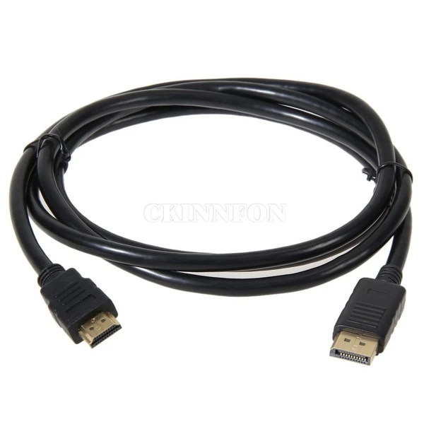 250 개/몫 1.8M / 6FT 3M 10FT DisplayPort 디스플레이 포트 DP 남성 HDMI 호환 남성 M/M 케이블 어댑터 MacBook Air Dell