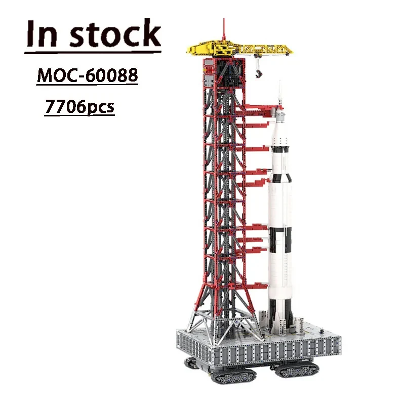 

MOC-60088 Electric Track Saturn V Rocket Tower Assembly Splicing Building Blocks Model • 7706 Parts • Building Blocks Kids Toys