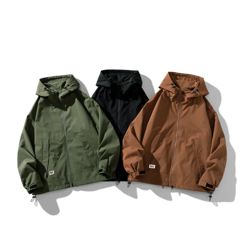 2024 Autumn Jackets for Men with Hood Lightweight Outdoor Sports Coats Hiking Trekkking Thin Coats Hoodie Jacket Men Clothing