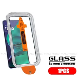 Premium Tempered Glass Screen Protector - 9H Dust - Free, Pack of 1 - 4 Pieces - Motorola Moto G Stylus 5G (2025) (1 Front Glass)