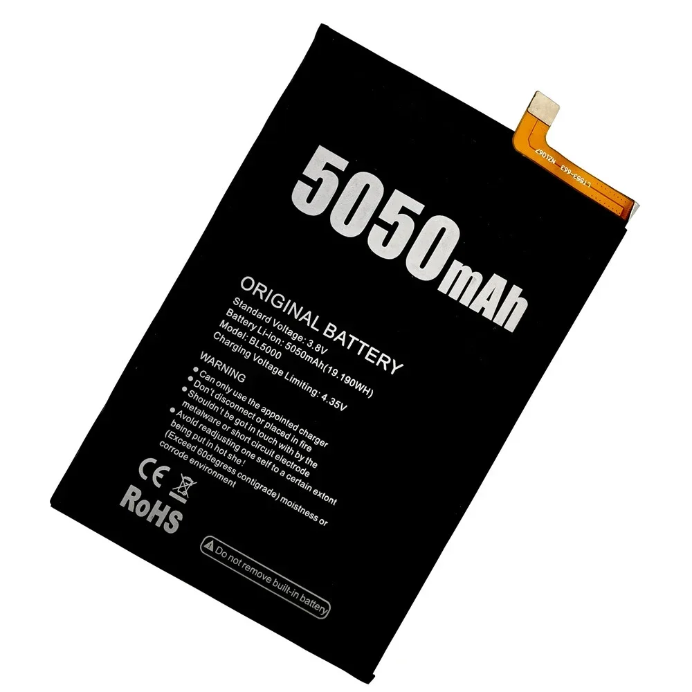 100% Original BL5000 5050mAh In Stock NEW Battery For DOOGEE BL5000 Mobile Phone High Quality Batteries + Free Tools