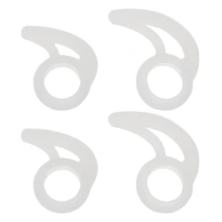 Premium Silicone Tips for Wireless Earphones - Noise Isolating & Nonslip Earbud Cushions (White)
