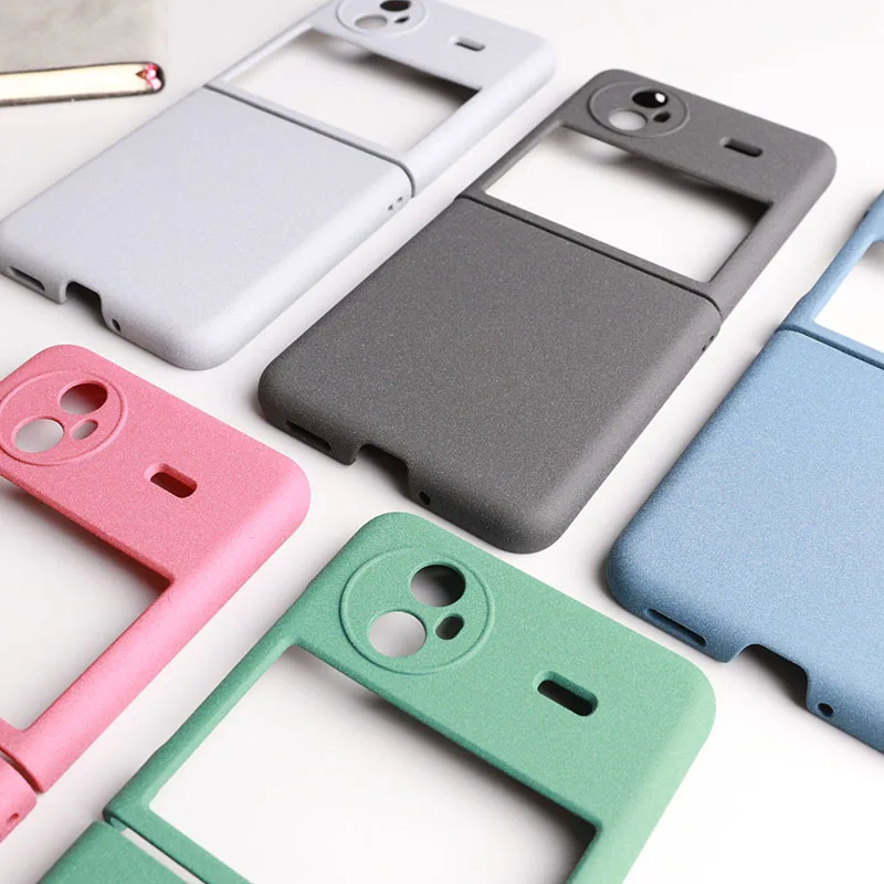 Per Vivo X Flip Fold 2 Plus Custodia Sand Matte Hard Pc Full Protect Anti-Caduta Copertura Antiscivolo Pieghevole Pieghevole Flip Phone Shell Fundas