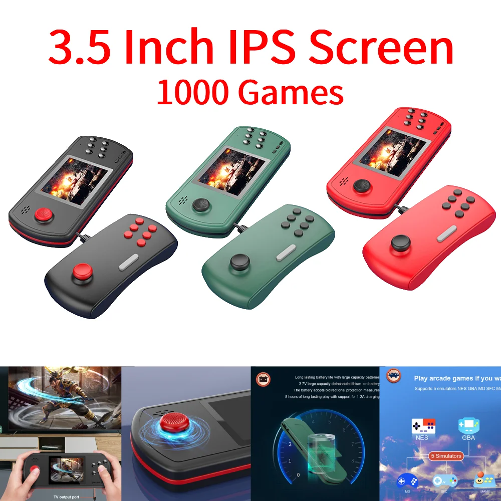 D22 Retro Console Portable Mini Handheld Video Game Console 3.5 Inch