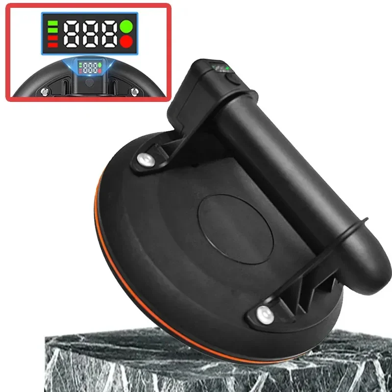 Electric Vacuum Suction Cup 8 Inch 250kg Bearing Capacity Heavy Duty Vacuum Lifter for Granite Tile Glass Manual Lifting Vacuum Suction Cup Vacuum Sucker