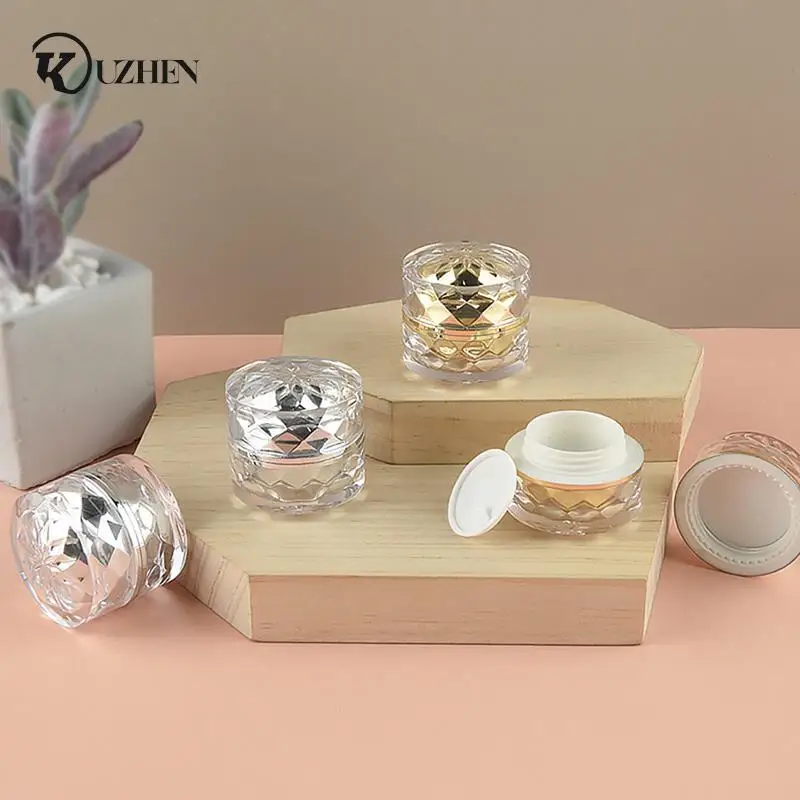 

7g Empty Acrylic Plastic Jar For Packing Cream Balm Nail Candle Cosmetic Travel Storage Container With Inner Lid