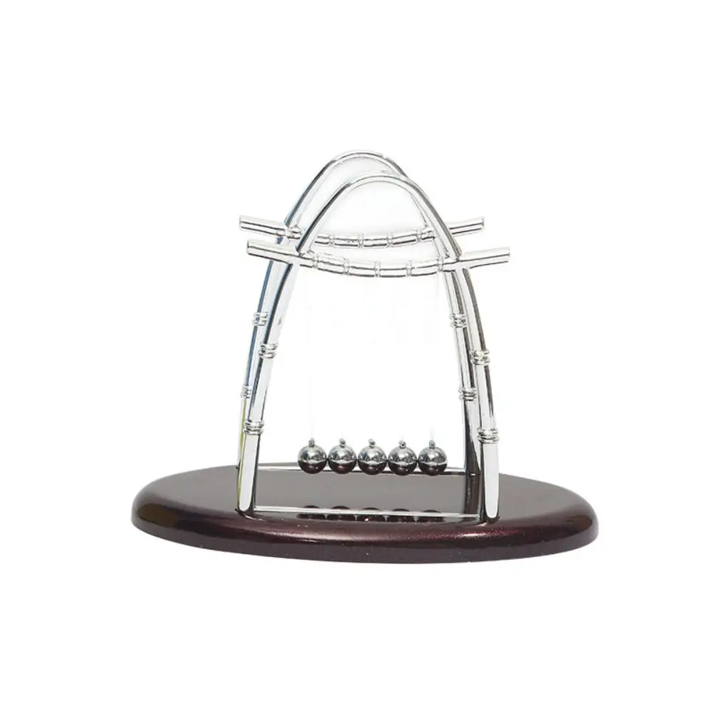 물리 과학 진자 그네 장식품 데스크탑 홈 데코레이션 금속 진자 공 영구 운동 교육용