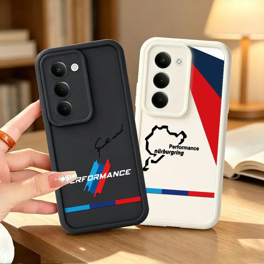 Vibrant Blue and Red Logo Phone Case Cover