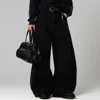 High Streets Summer Men's Jeans New American Wide Leg Curved Knife Denim Pants Loose Solid Color Male Trendy Trousers