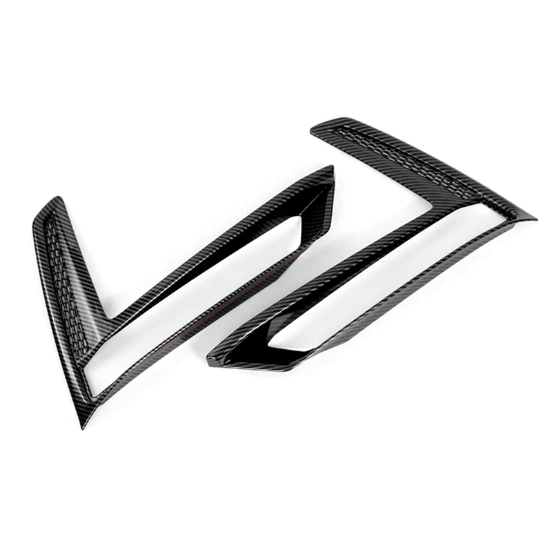 

For Honda CRV CR-V 2023 2024 Car Front Fog Light Lamp Cover Decor Trim Spare Parts Parts - ABS Carbon Fiber