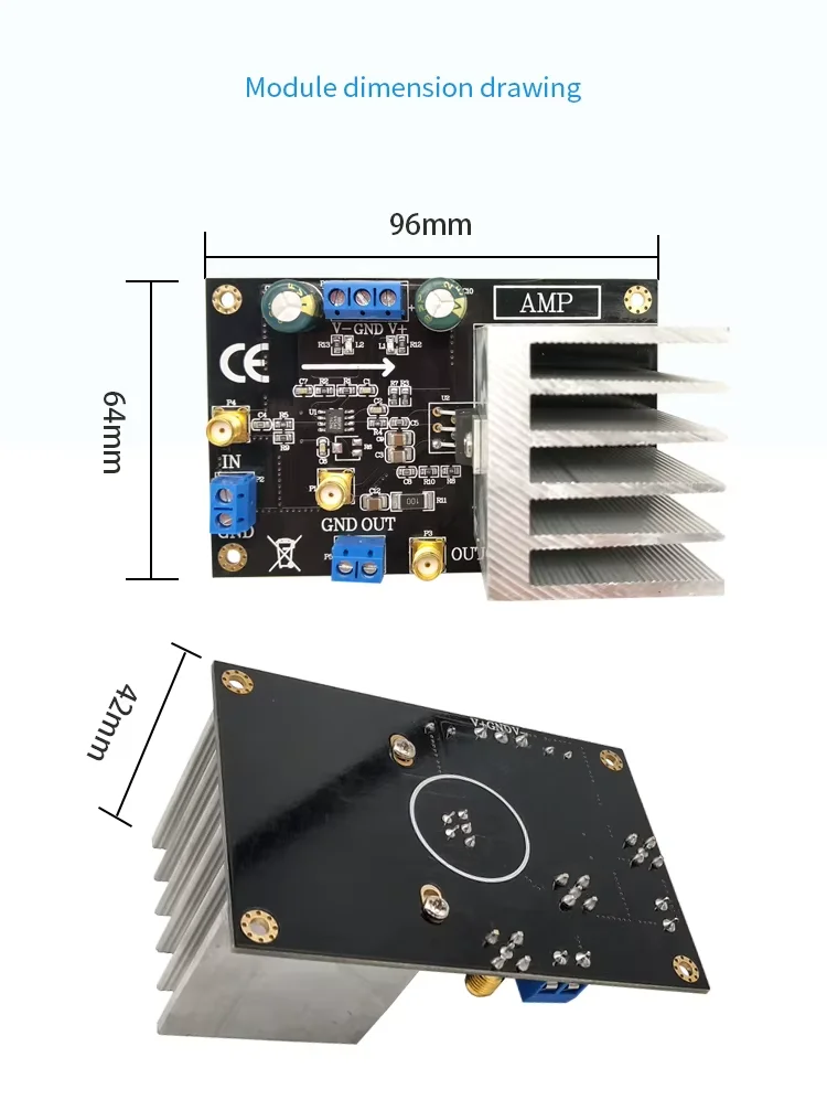 LM1875 Power Amplifier Module High Voltage and High Current Amplification 55V P
