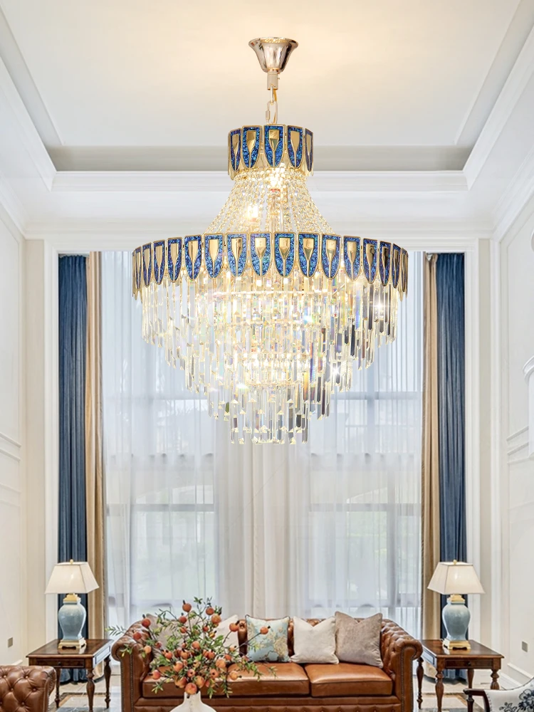 

Круглая Современная подвеска из розового золота в гостиную, украшение для дома, роскошная люстра K9 с кристаллами