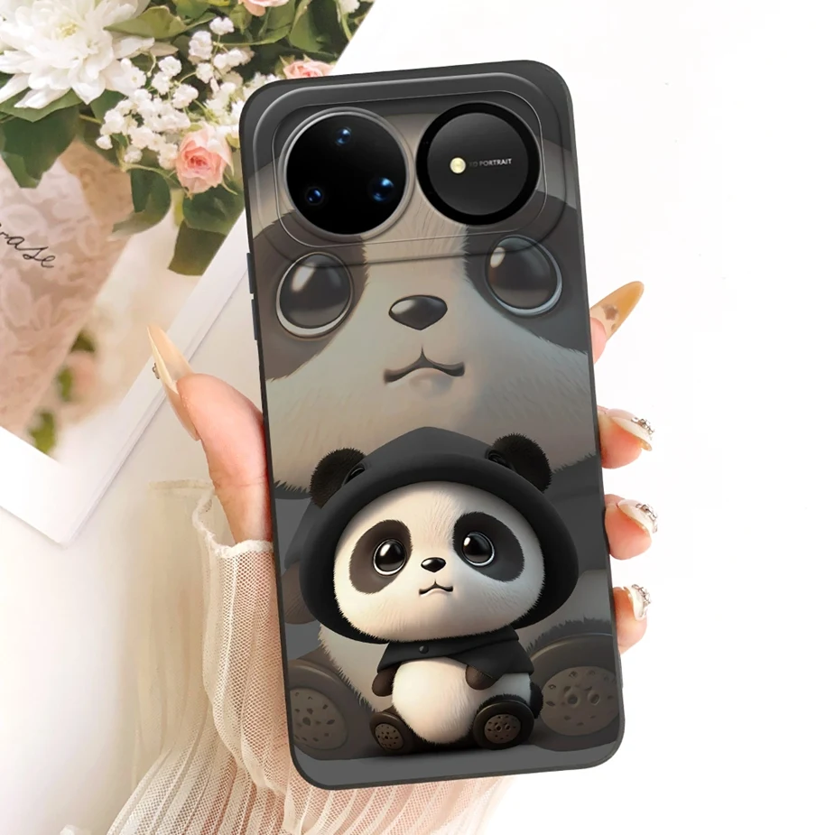 Cute Panda Duck Cartoon Soft Silicone Case