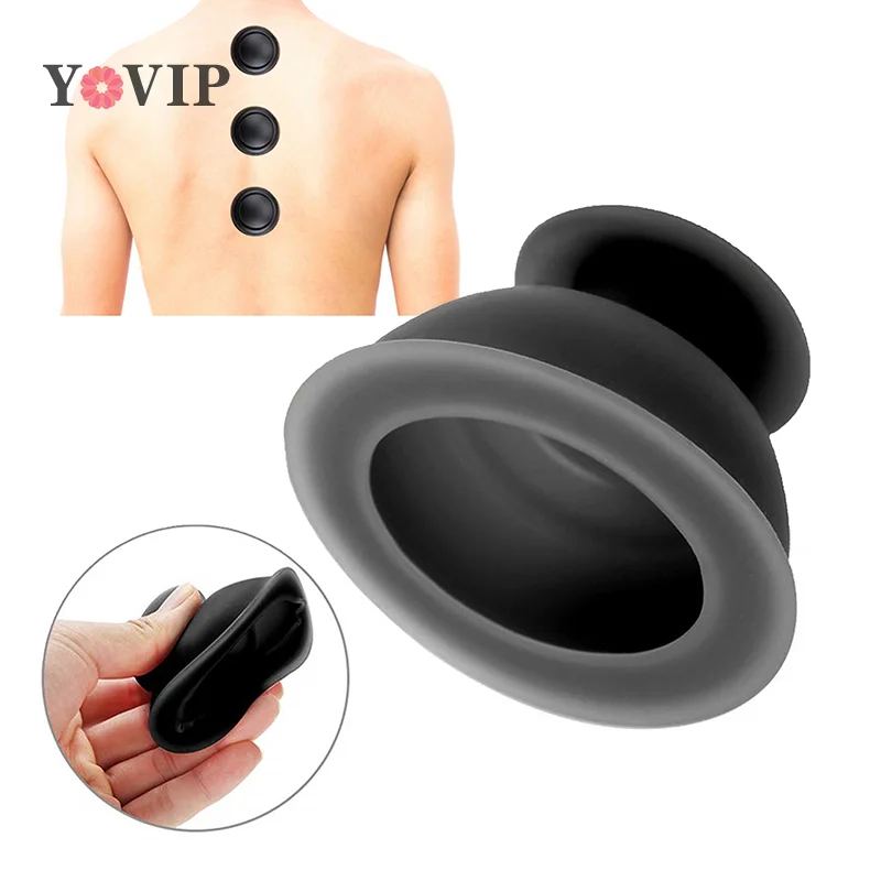 Silicone Vacuum Cupping Massage Body Suction Cups Cupping Therapy Set Chinese Medical Jars Body Maderotherapy Anti Cellulite 1PC vacuum cupping sets