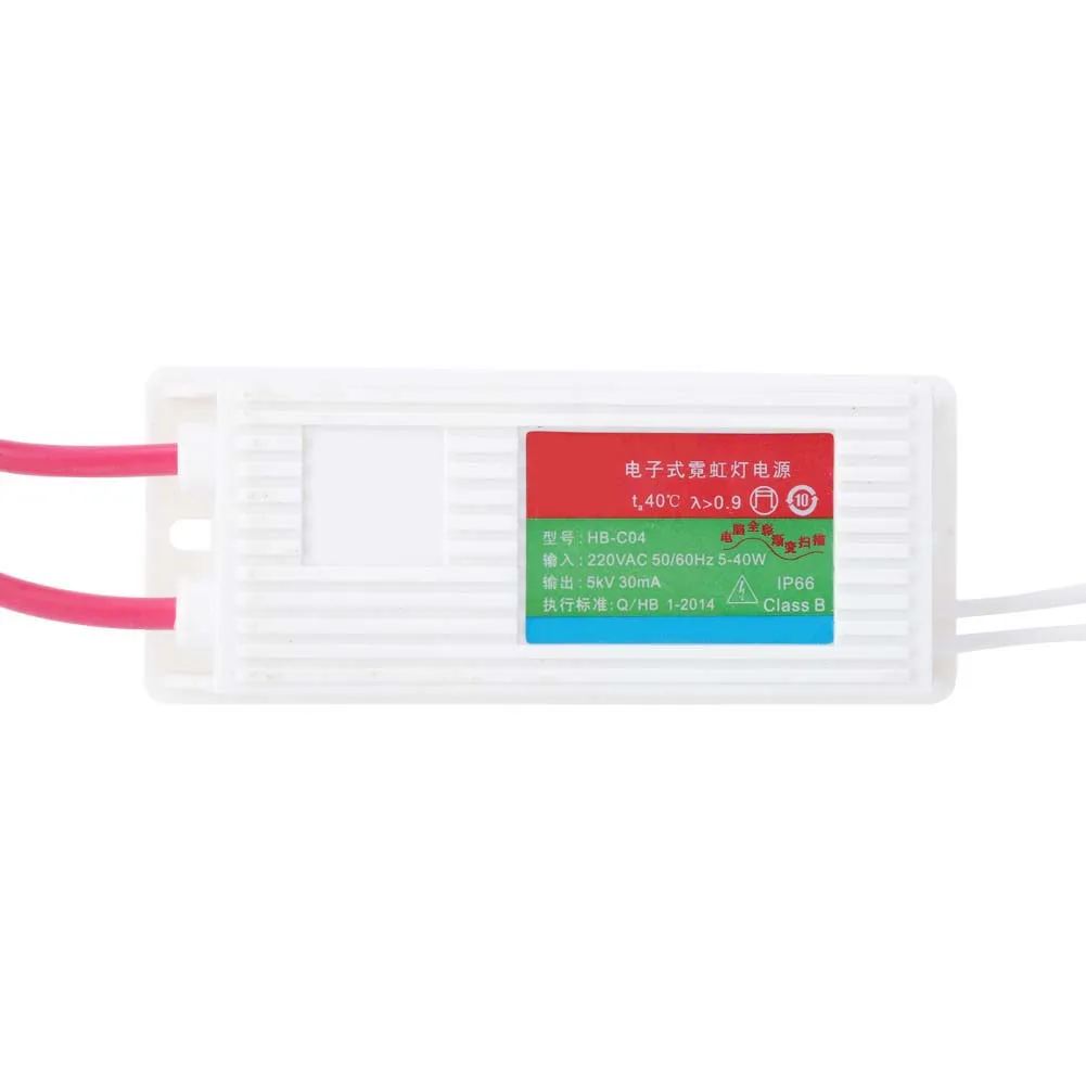 Neon Electronic Transformer 5KVAC 30mA Load 1-5m Neon Sign Power Supply Rectifier