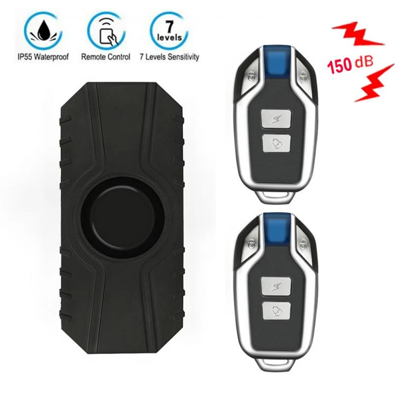 Wireless Bicycle Alarm Remote Control Waterproof Electric Motorcycle
