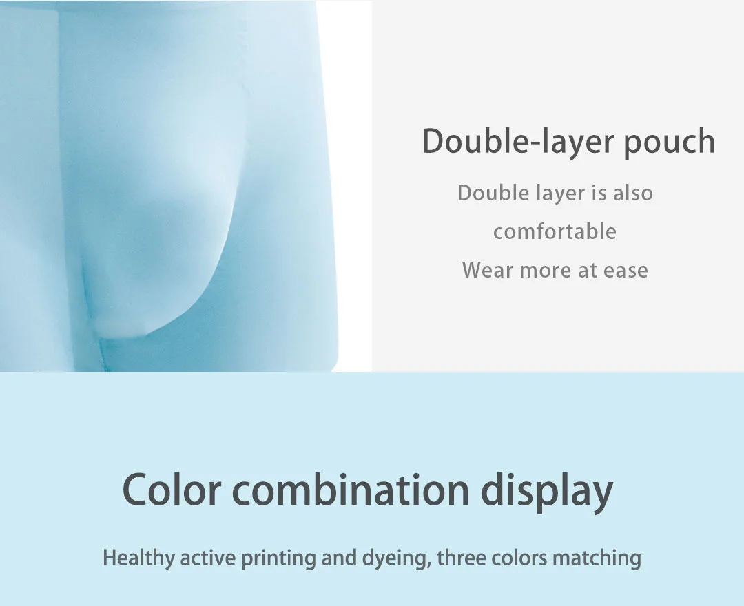 Xiaomi cottonsmith Men's underwear airy ice silk breathable Superfine fiber light breathable 3D seamless experience 2 packags