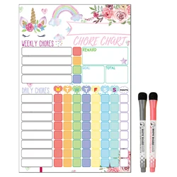 Magnetic Dry Erase Reward and Chore Chart (D)