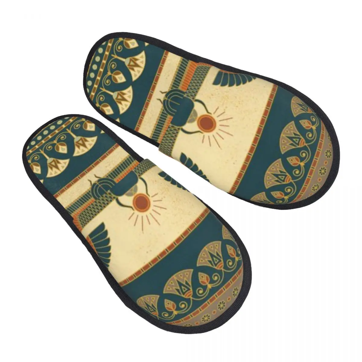 

Ancient Egypt Slipper For Women Men Fluffy Winter Warm Slippers Indoor Slippers