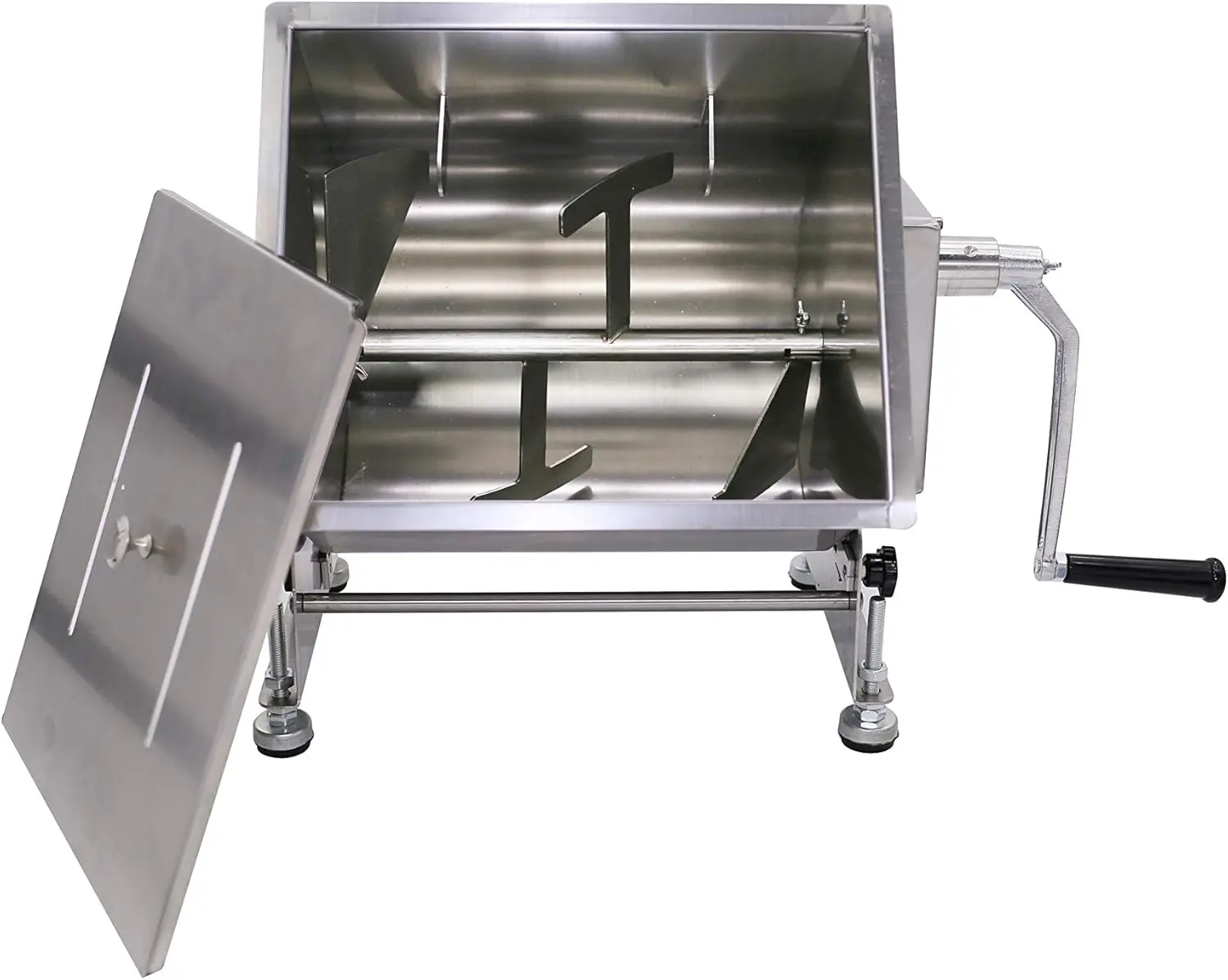 15-Liter Capacity Tilt Tank Manual Meat Mixers 4