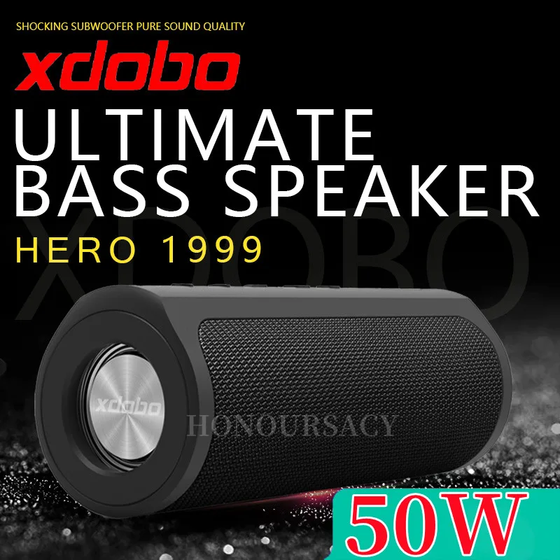 

Портативная беспроводная Bluetooth-Колонка XDOBO Hero1999, 50 Вт, TWS стерео Бумбокс, TF-карта, AUX USB-порт, внешний аккумулятор