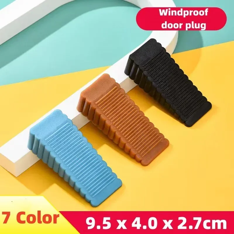 1PCS Safety Silicone Door Stop Stoppers Block Wedge Doorstops Door Stopper Home Office Rear Retainer Anti-collision Stop