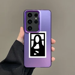 Silver IMD Art Cover - David & Mona Lisa Design for Samsung A16 5G (B1 - Purple)
