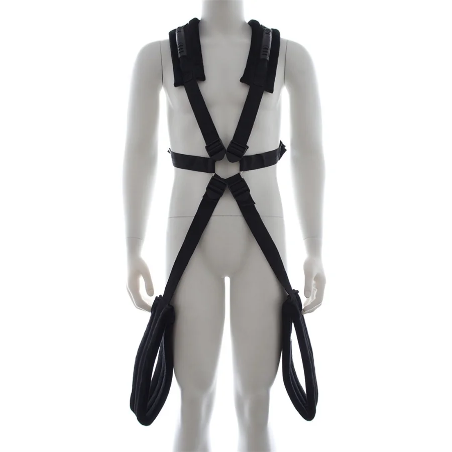 Self Bandage Restraints Belt Shoulder Sex Swing Leg Spreader Rope Adjustable Open Legs Harness Adult Game Sex Toys For Couples
