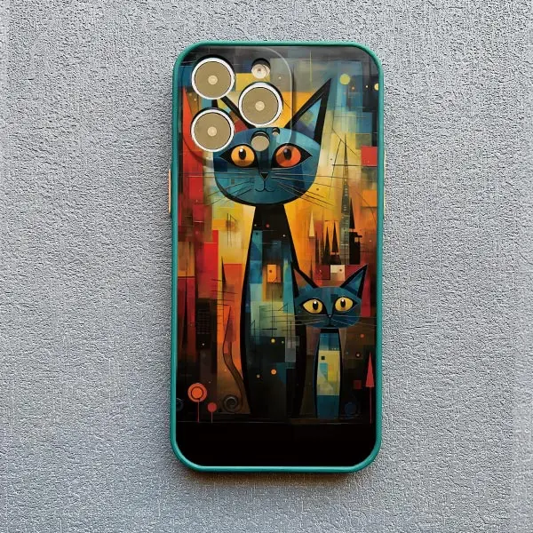 Niedliche Katzen-Handyhülle für iPhone 17 Pro Max 15 14 13 12 11 Pro MAX X XR XS 16 14 Plus 13 12 Mini Stoßfeste Schutzhülle Fundas – Detail 11