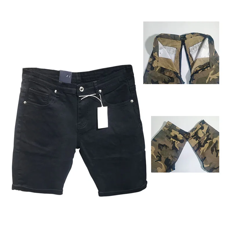 Korean Style Summer Men's Denim Shorts Invisible Open Crotch Outdoor Sex Pants 2024 New Fashion Casual Baggy Jeans Male Clothes