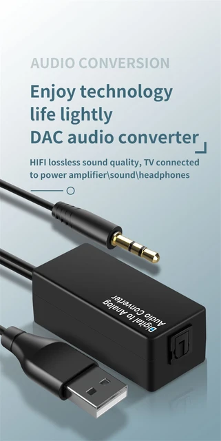 50set Digital To Analog Audio Converter Digital Adapter 3.5mm Jack Optic  Coaxial Rca Toslink Signal To Analog Audio Converter - Audio & Video Cables  - AliExpress