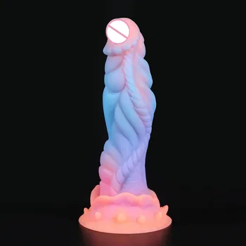 Fantasy Monster Dildo Luminous Huge Anal Plug Big Dick Realistic Dildos Adult Toys for Women Men Vaginal Masturbation Adult Toys 5