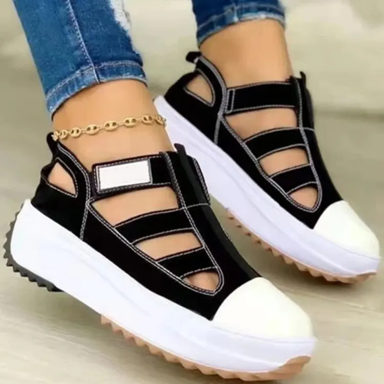 

women casual sneakers shoes ladies sandals wedges for woman open toe