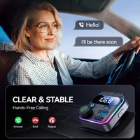 JOYROOM 48W Bluetooth 5.3 Car FM Transmitter Dual Mics PD&QC 3.0 Car Fast Charging Charger Adapter U Disk Hands-Free Calling - Image 5
