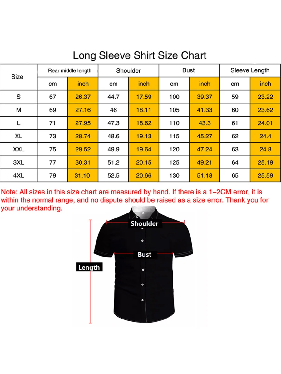 New Men's Shirts Long Sleeves Digital Printing Lapel Buttons Fall Casual Shirts Nightclub Prom Fashion High Quality Men's Tops