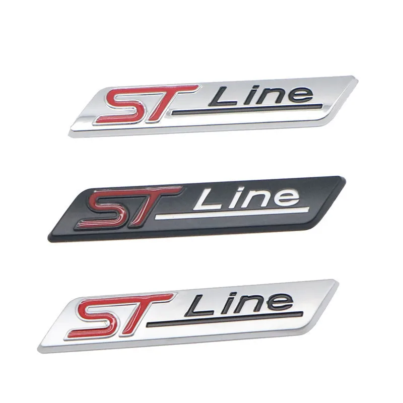 3D Metal Logo ST Line Emblem Car Trunk Badge For Ford Edge Puma Kuga Mondeo  Fiesta Ecosport Focus ST Line Sticker Accessories - AliExpress