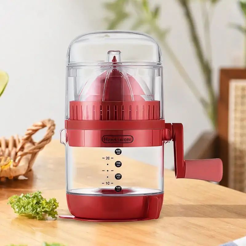 Portable Manual Citrus Juicer with Ergonomic Handle