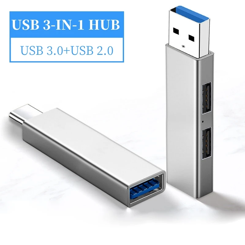 

3 Ports USB 3.0 HUB USB HUB 2.0 Multi USB Splitter Type-C to USB HUB USB 3.0 OTG Adapter Multiple Expander for Macbook Pro