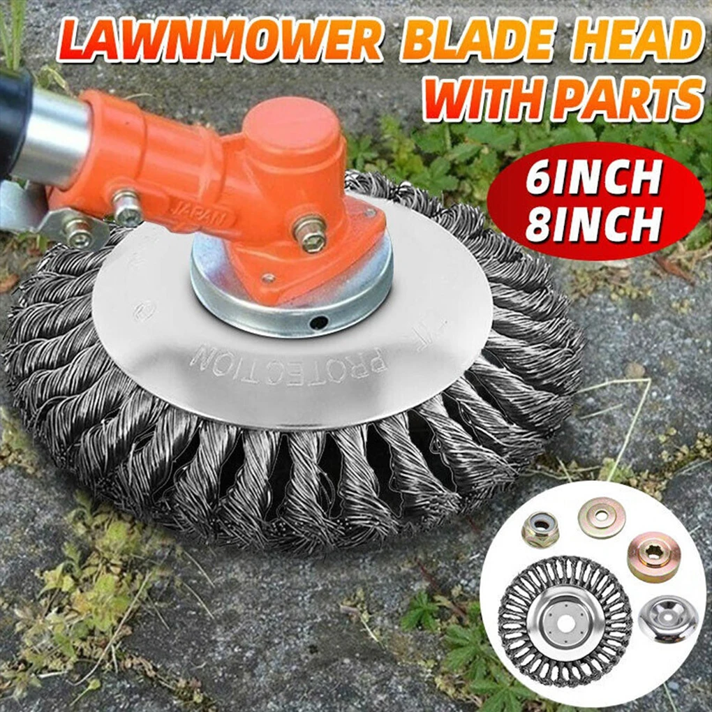 Steel Wire Grass Head For Efficient Weed And Moss Removal In Garden 10 Inch Steel Wire Weeding Head 6 inches