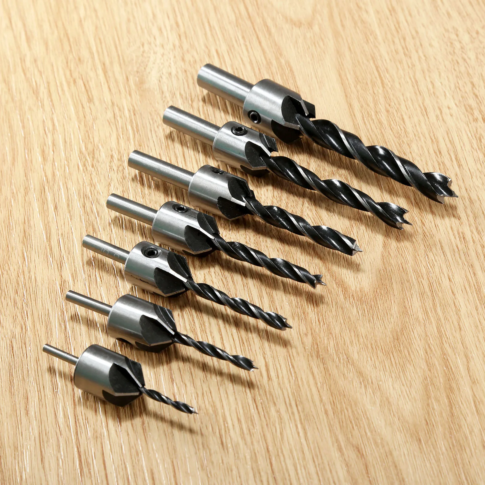 

1Pc Screw Woodworking Chamfer Tool HSS 5 Flute Countersink Drill Bit Set 3-10mm High Carbon Steel Wood Drilling