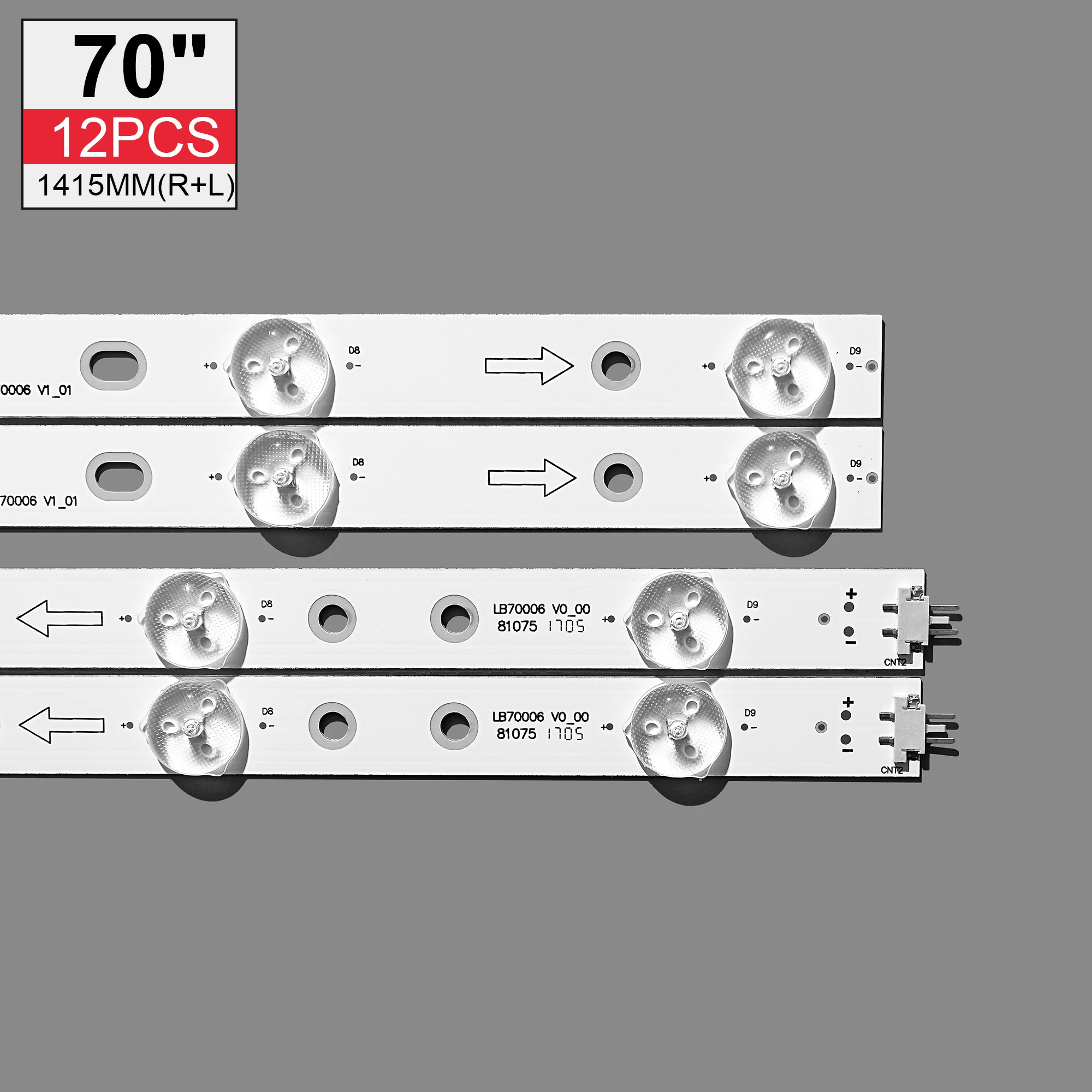 12 PCS LED Ʈ Ʈ Vizio lftrvrct LB70006 E70-E3 SE70 UHD S700DUA-3 V0 V1_01 16 5 E465853 E349376
