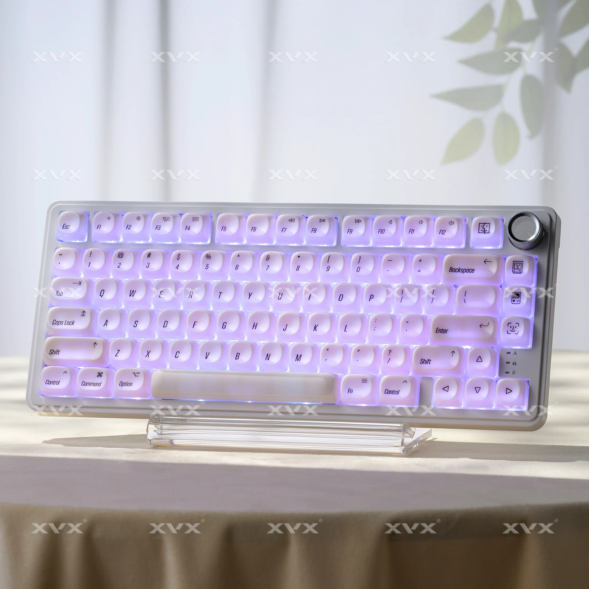 XVX 화이트 초콜릿 키캡 풀 세트 139키 MAC 키캡 세라믹 글레이즈 디자인 PBT 키캡