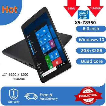 Tablet PC Windows 10 da 8 Pollici 64-bit in Offerta, CPU Intel Atom Z8350 Quad Core, 4000mAh, 2GB RAM, 32GB ROM, 1920x1200 IPS, Doppia Fotocamera