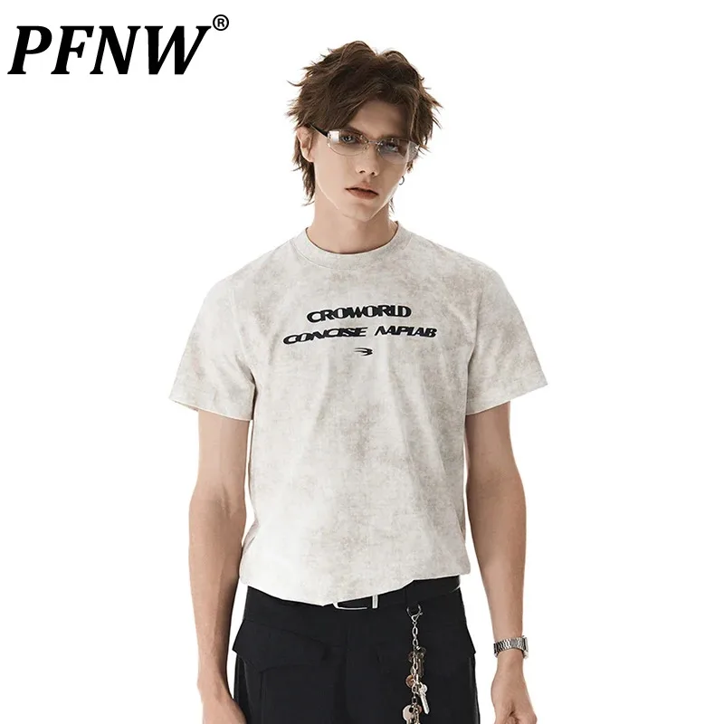 

Футболка PFNW мужская с круглым вырезом, простая дизайнерская тенниска с принтом надписи, повседневная майка с коротким рукавом, 28W3775, лето 2024