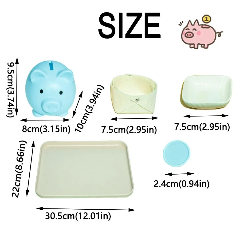 Creative Piggy Bank Color Matching Toys Colorful Plastic Cute Piggy Bank Money Boxes Decorative Color Matching