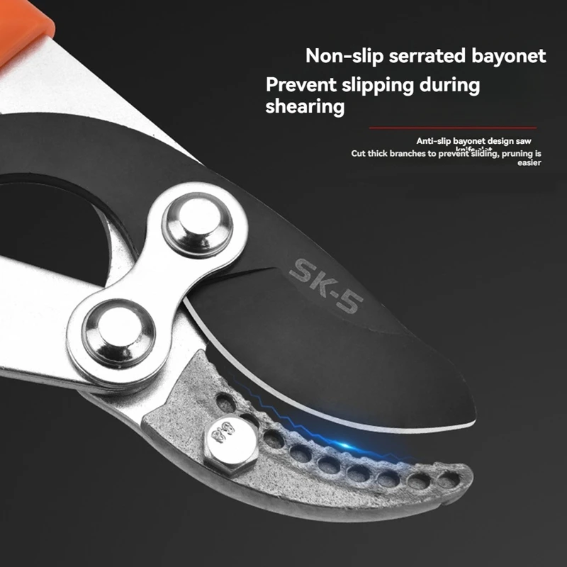 Anti-Slip Grip Garden Pruning Tools Cut Tree Branch Tools Length Scissor Hedge Anvil Shear Fruit Tree Shear 5