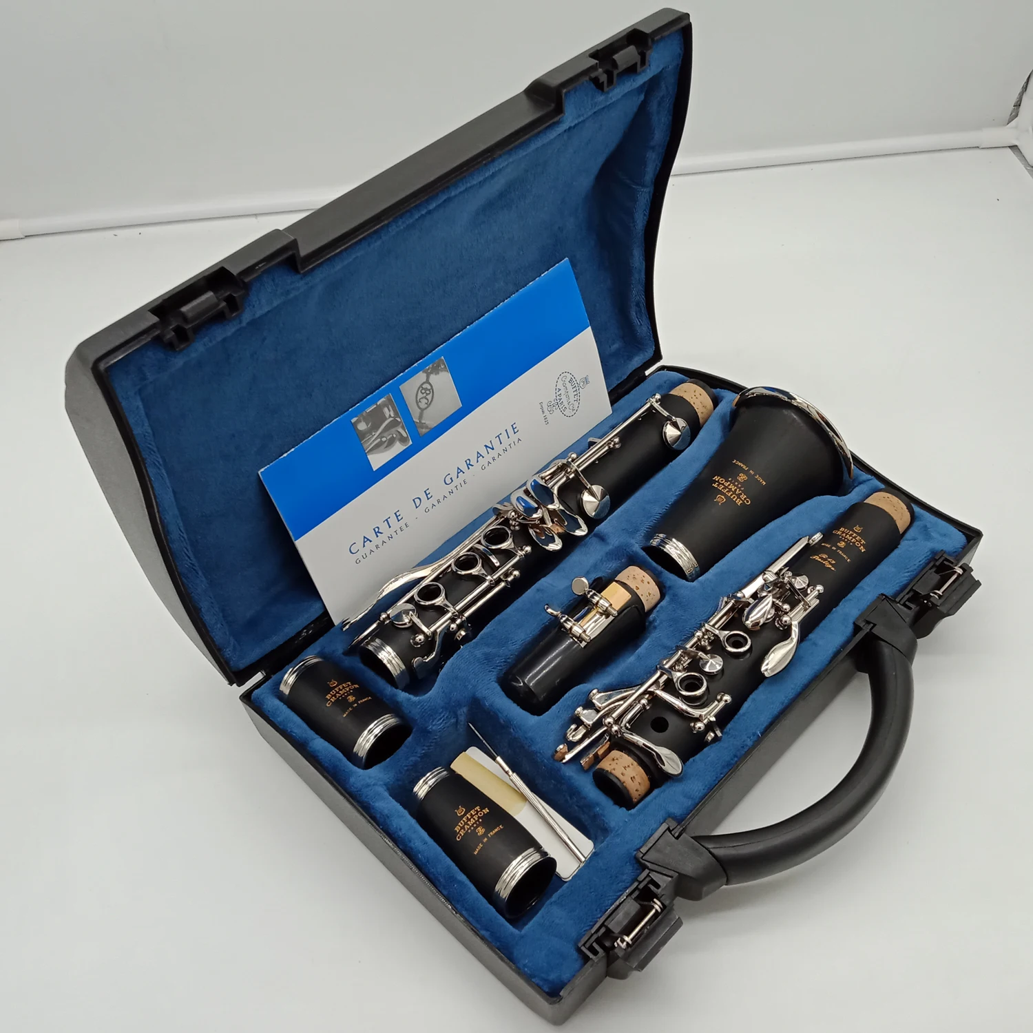 De Xin Professional Bb Clarinet R13 PRESTIGE Bakelite Clarinets Nickel Silver Key Musical Instruments Mouthpiece Reeds
